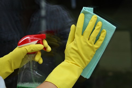 Regular cleaning in a Brentford apartment living room