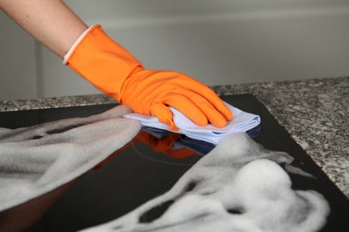Professional office cleaning in a Brentford commercial building