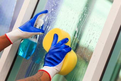 Cleaning finished surfaces after building work in Brentford