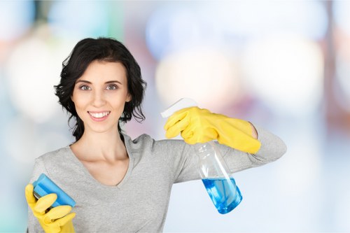 Local Brentford cleaners working in a modern residential property