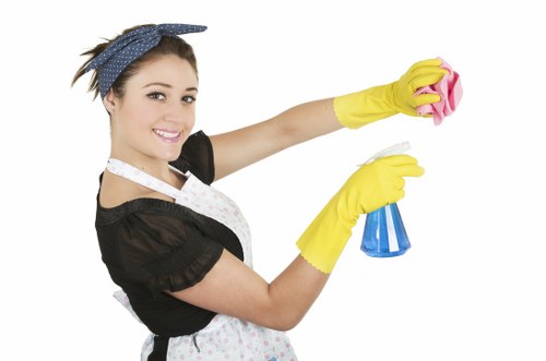 Cleaning a Brentford office reception, desks, and communal areas